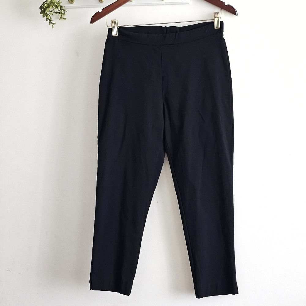 Vintage Clara Sun Woo Black Stretch Slim Ankle Pants Made USA Size S